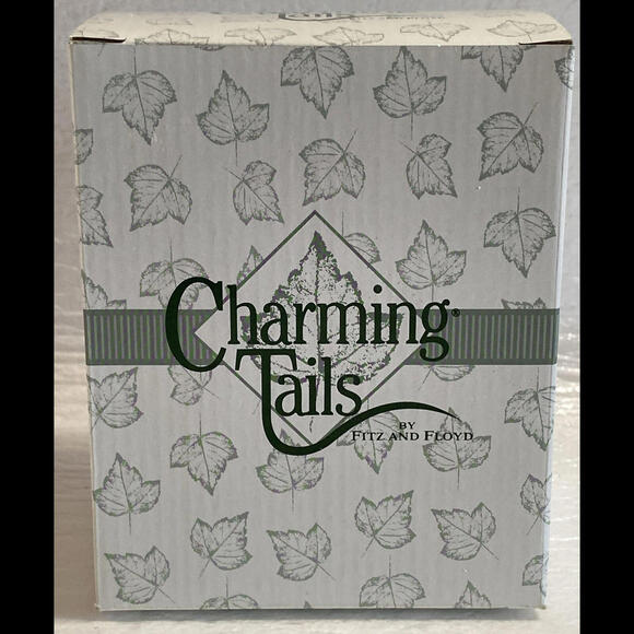 Charming Tails ~ WHO PUT THAT TREE THERE? Figure 87/621 ~ Fitz & Floyd NIB - Picture 9 of 9
